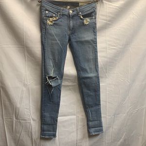Rag & Bone skinny distressed jeans